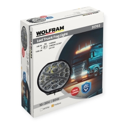 Протитуманна фара LED Wolfram 12-30v 80W E Certified (31703)