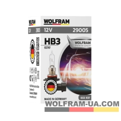 Автолампа галогенная Wolfram 12v HB3 9005 60W 29005
