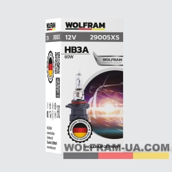 Автолампа галогенная Wolfram 12v HB3A 9005XS 60W 29005XS