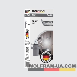 Автолампа індикаторна Wolfram 24v MF 1.2W (34441)