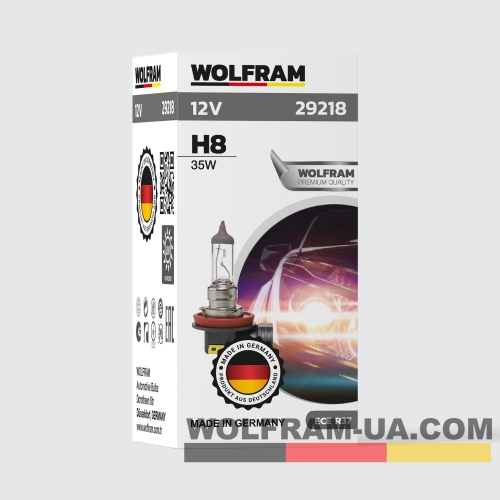 Автолампа галогенная Wolfram 12v H8 35W 29218