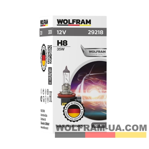 Автолампа галогенная Wolfram 12v H8 35W 29218
