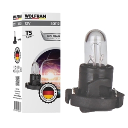 Автолампа індикаторна Wolfram 12v T5 1.2W (30112)