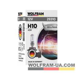 Автолампа галогенная Wolfram 12v H10 42W 29310