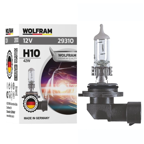 Автолампа галогенная Wolfram 12v H10 42W 29310