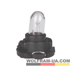Автолампа індикаторна Wolfram 12v T4 1.2W (30111)