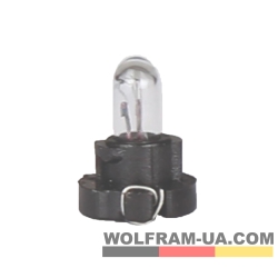 Автолампа індикаторна Wolfram 12v T3 0.84W (30110)