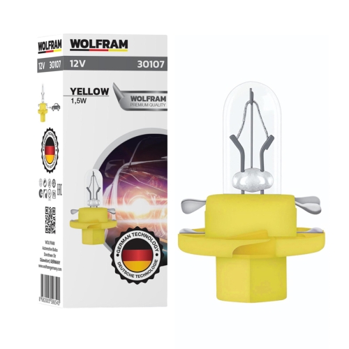 Автолампа индикаторная Wolfram 12v MFX6 1.2W 30107