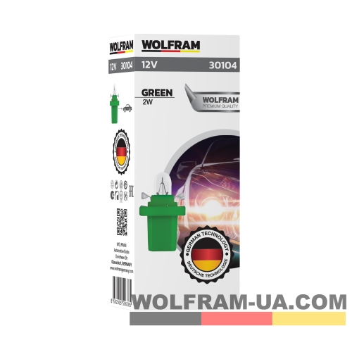 Автолампа индикаторная Wolfram 12v MFX 2W 30104