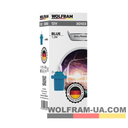 Автолампа індикаторна Wolfram 12v MFX 1.2W (30103)