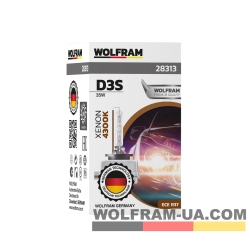 Автолампа ксеноновая Wolfram D3S 35W 28313