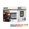 LED фара рабочая Wolfram 12-30v 36W E9 Certified Белый + Желтый (31904)