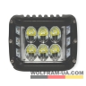 LED фара рабочая Wolfram 12-30v 36W E9 Certified Белый + Желтый (31904)