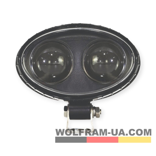 LED фара робоча Wolfram 12-30v 20W E9 Certified Синій (31826)