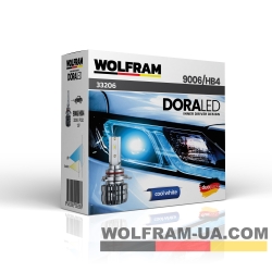 LED Автолампи Wolfram 12v HB4 9006 19W Dora LED 2шт (33206)