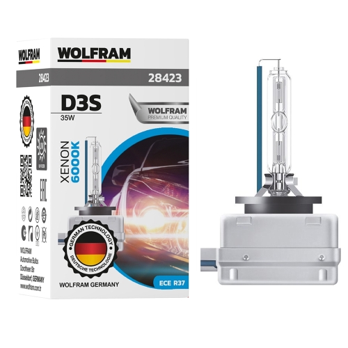 Автолампа ксенонова Wolfram D3S 35W White Light (28423)