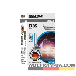 Автолампа ксеноновая Wolfram D3S 35W White Light 28423