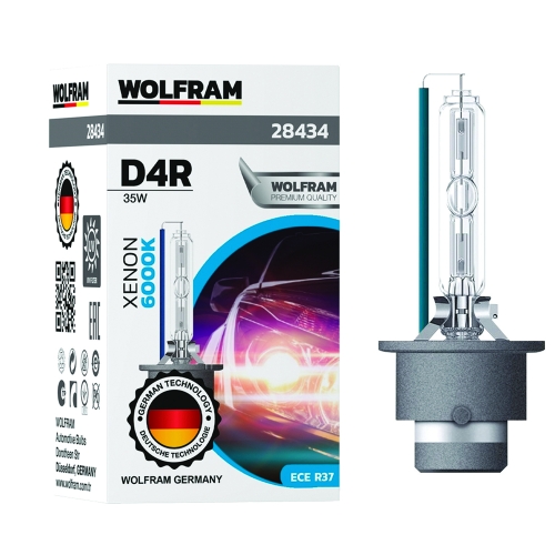 Автолампа ксенонова Wolfram D4R 35W White Light (28434)