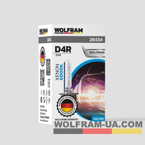 Автолампа ксенонова Wolfram D4R 35W White Light (28434)