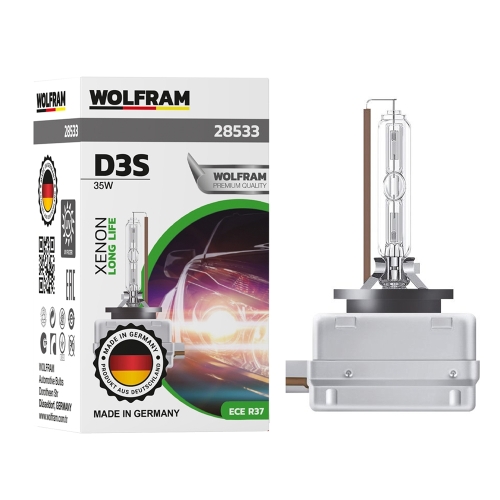 Автолампа ксенонова Wolfram D3S 4300k 35W Long Life (28533)